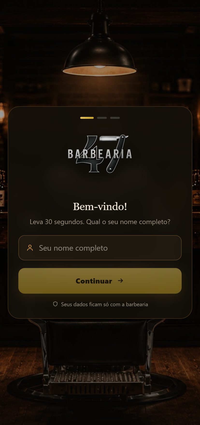 Entrada real da Barbearia 47
